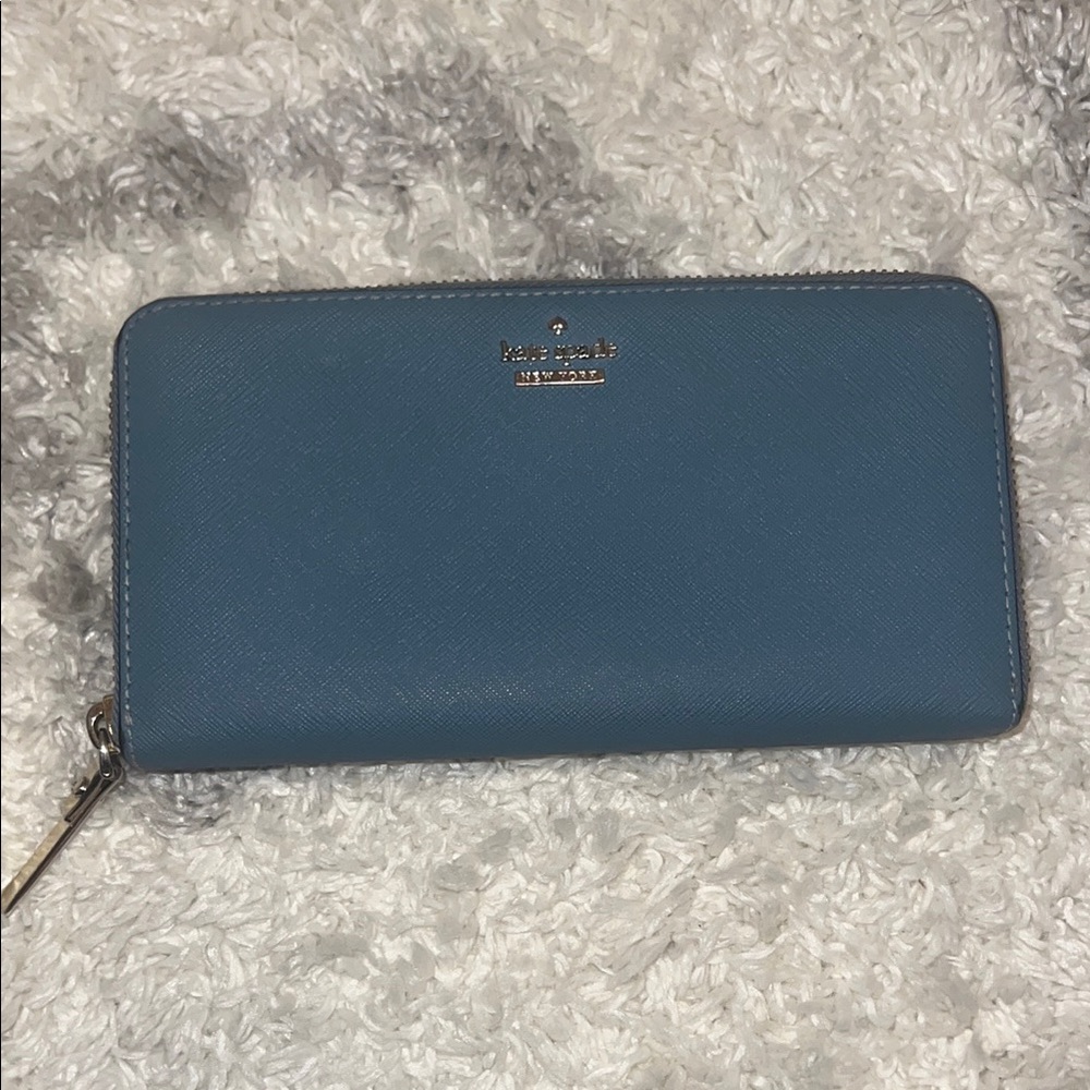 Kate Spade Teal Zip-Around Wallet